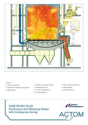 Case Study 28 - Continuous Ash Discharge Stoker with Undergrate Zoning